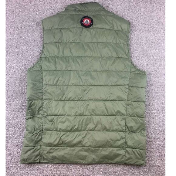 Aviazione Navale Puffer Aviation Vest Men's Small  Italian Navy And Wings Patch - Picture 2 of 12